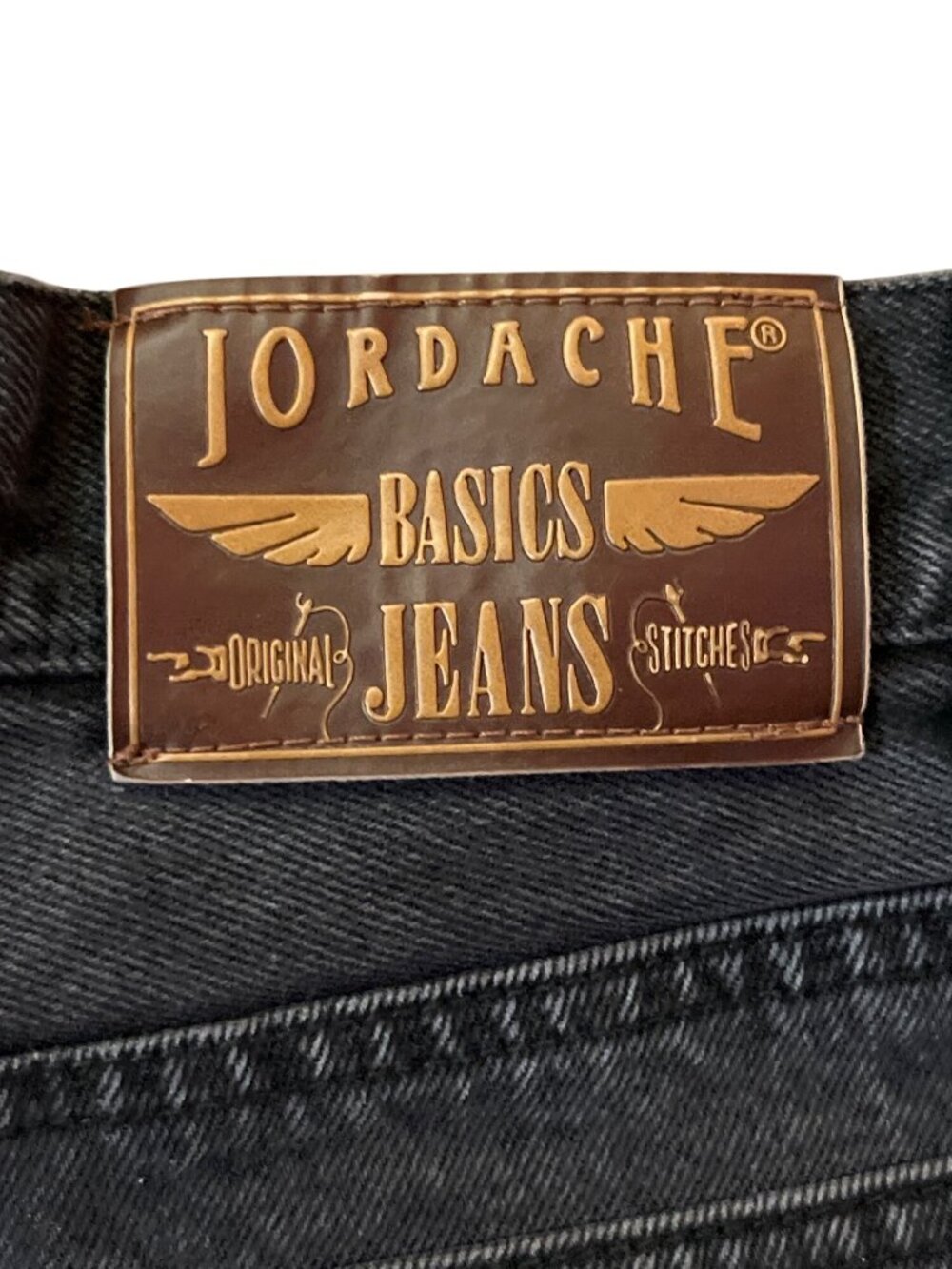 Vintage Jordache Black Denim Shorts Raw Hem Juniors 7/8 Used Y2K - Picture 13 of 14